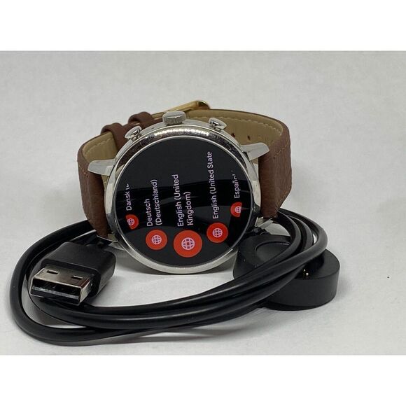 Fossil Gen 4 Authentic Digital Dial Smart Watch Custom Band FTW6017 DC107 - Picture 7 of 12